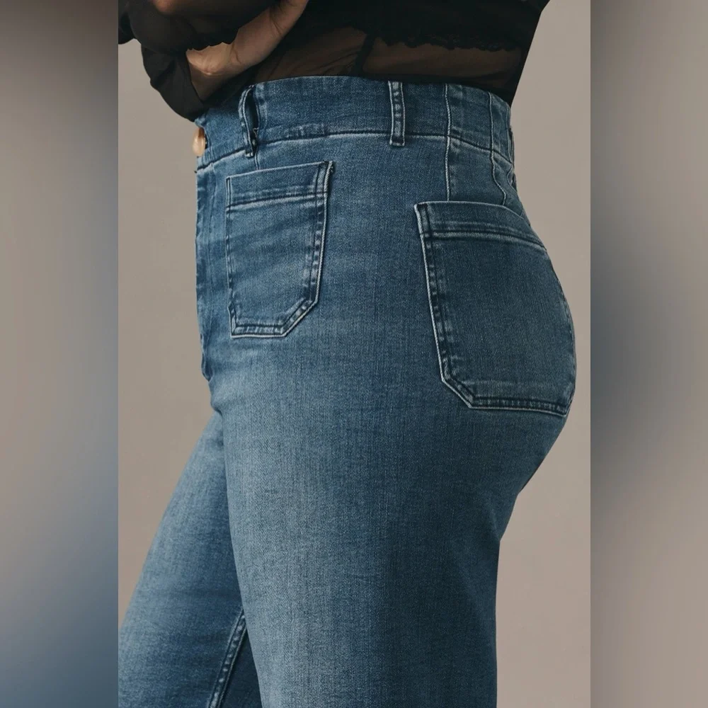 The Colette Crop High-Rise Wide-Leg Jeans by Maeve. - Picture 8 of 8